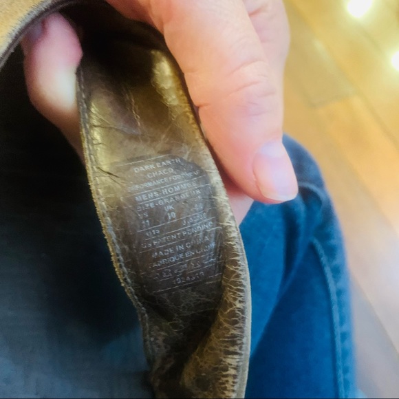 CHACO Kirkwood Dark Earth Mens Leather Flip Flop - Picture 6 of 7